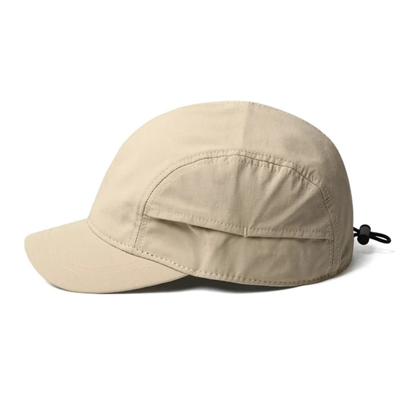 Baseball Cap Structured - Short-brimmed Solid Color Baseball Cap Lightweight