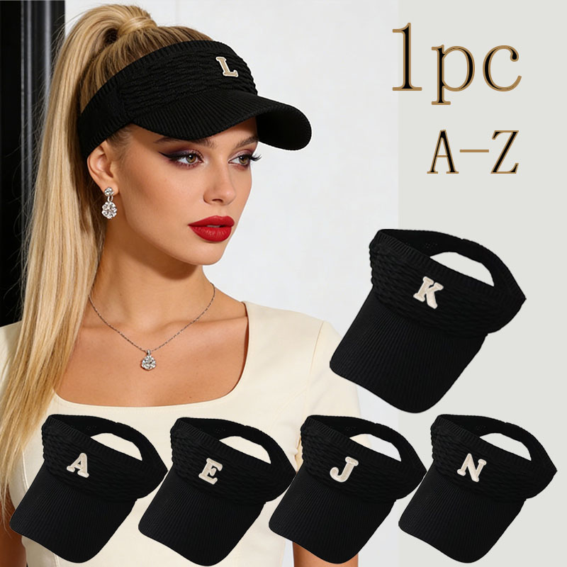 Baseball Cap Structured - 1Pc Pink Women A-Z Letter Open-Top