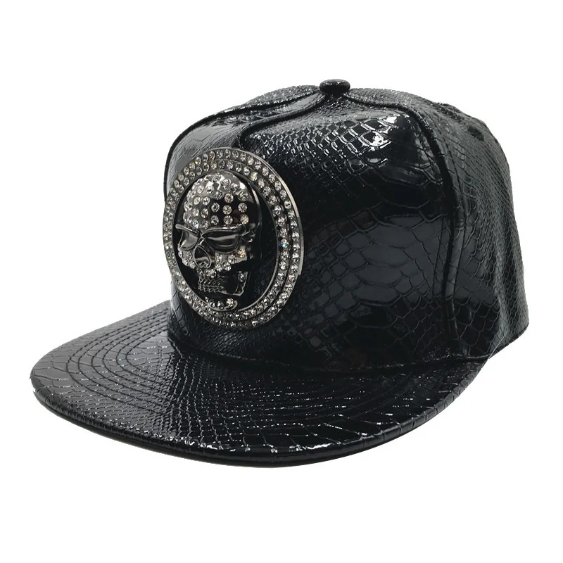 Snapback Hat Flat - Brand Oohmy Men Women PU Leather