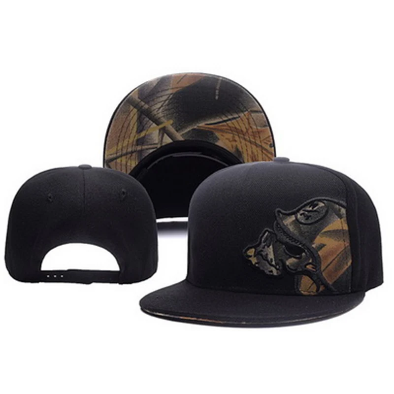 Unisex Skeleton Embroidery Bas - Snapback Hat Flat recension och pris