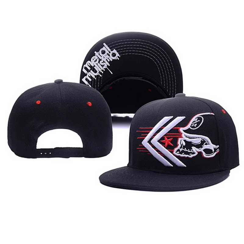 Unisex Skeleton Embroidery Bas - Snapback Hat Flat recension och pris