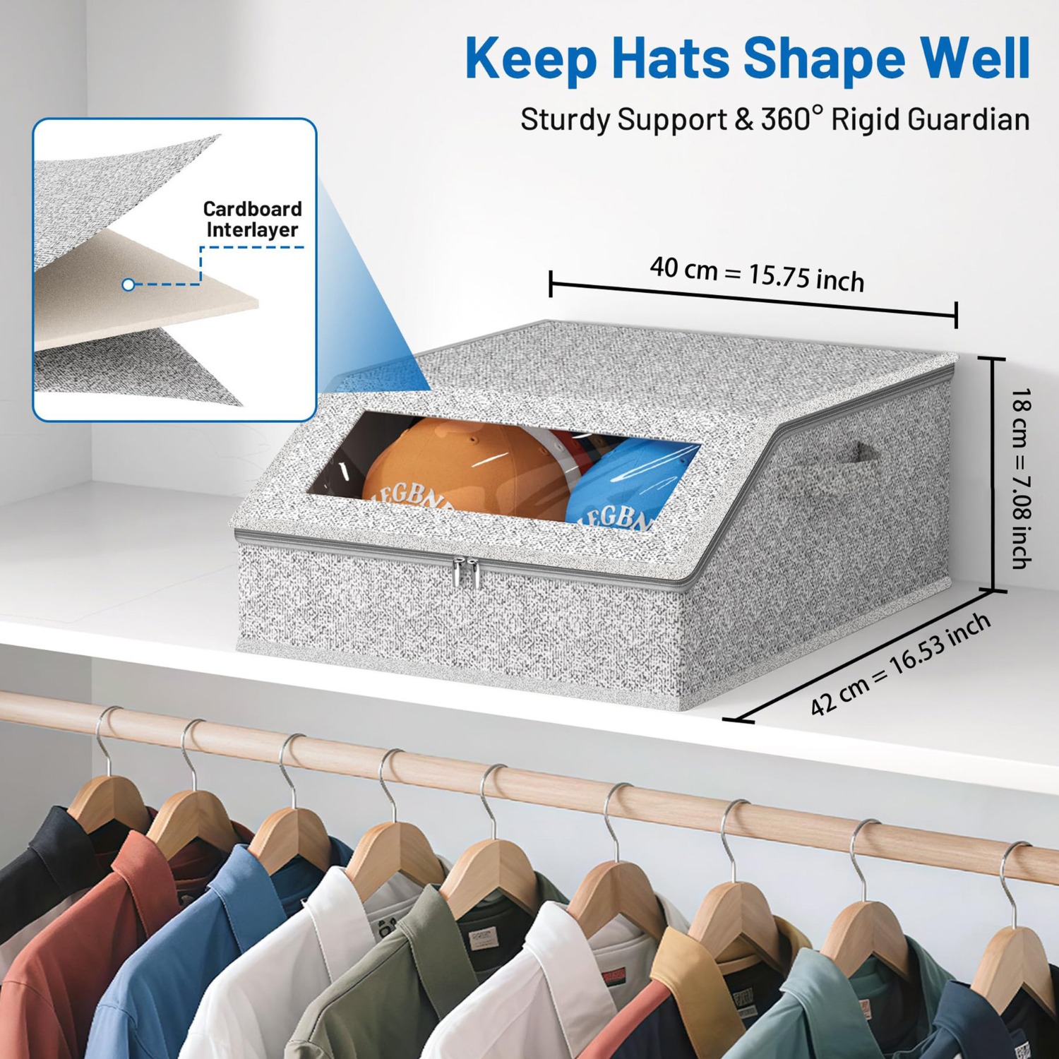 Large Capacity Double Row Hat  - Baseball Cap Structured recension och pris