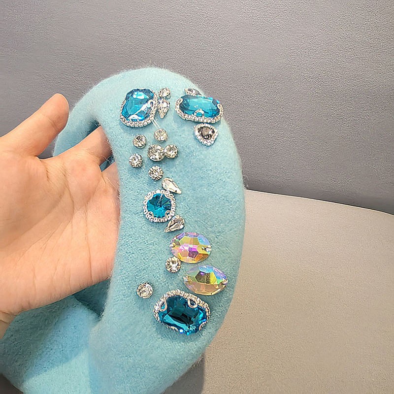 Stunning Rhinestone Wool Beret - Beret French Wool recension och pris