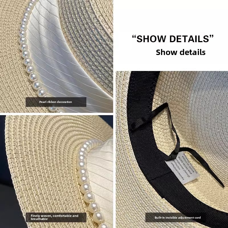 2025 New Style Hat Retro Flat  - Sun Hat Wide Brim recension och pris
