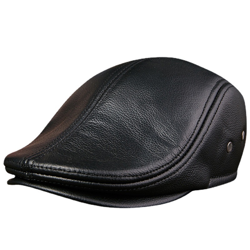 Genuine Cowhide Leather Men Be - Baseball Cap Structured recension och pris