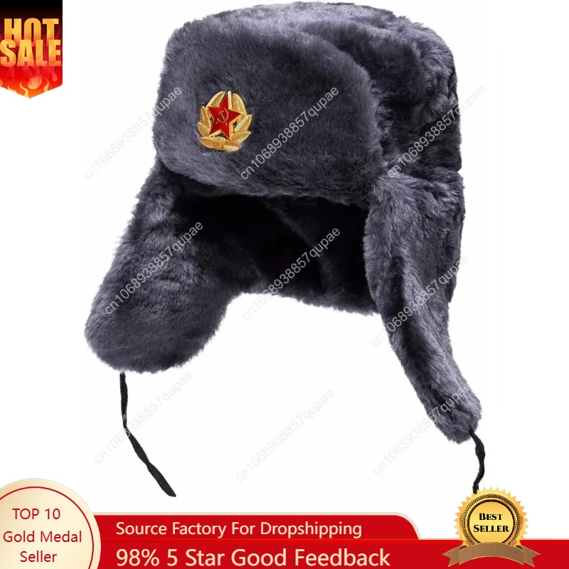 BELEON Ushanka Russian Fur Hat - Winter Trapper Hat recension och pris