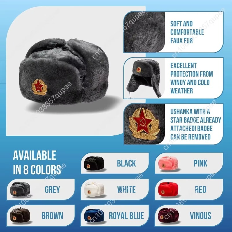 BELEON Ushanka Russian Fur Hat - Winter Trapper Hat recension och pris
