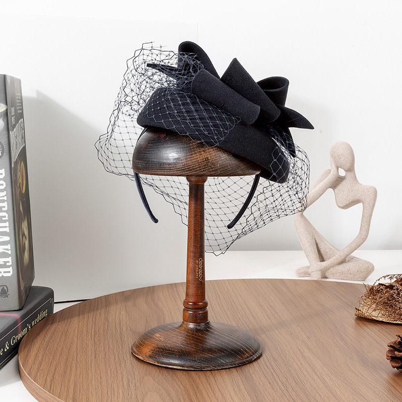 French Black Beret Fascinator  - Beret French Wool recension och pris