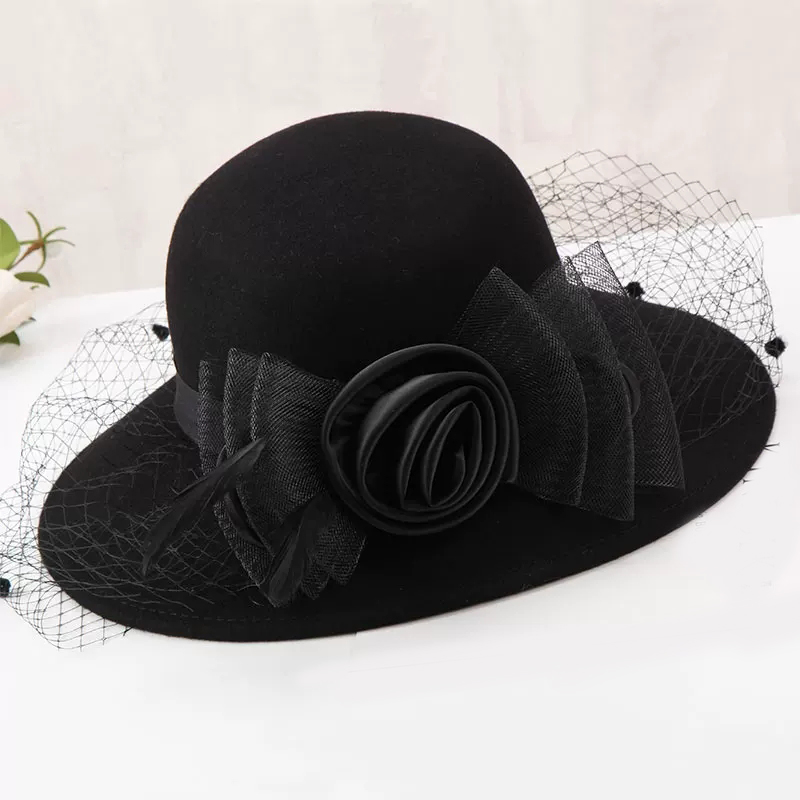 Elegant Women Wool Felt Fedora - Fedora Hat Wool recension och pris