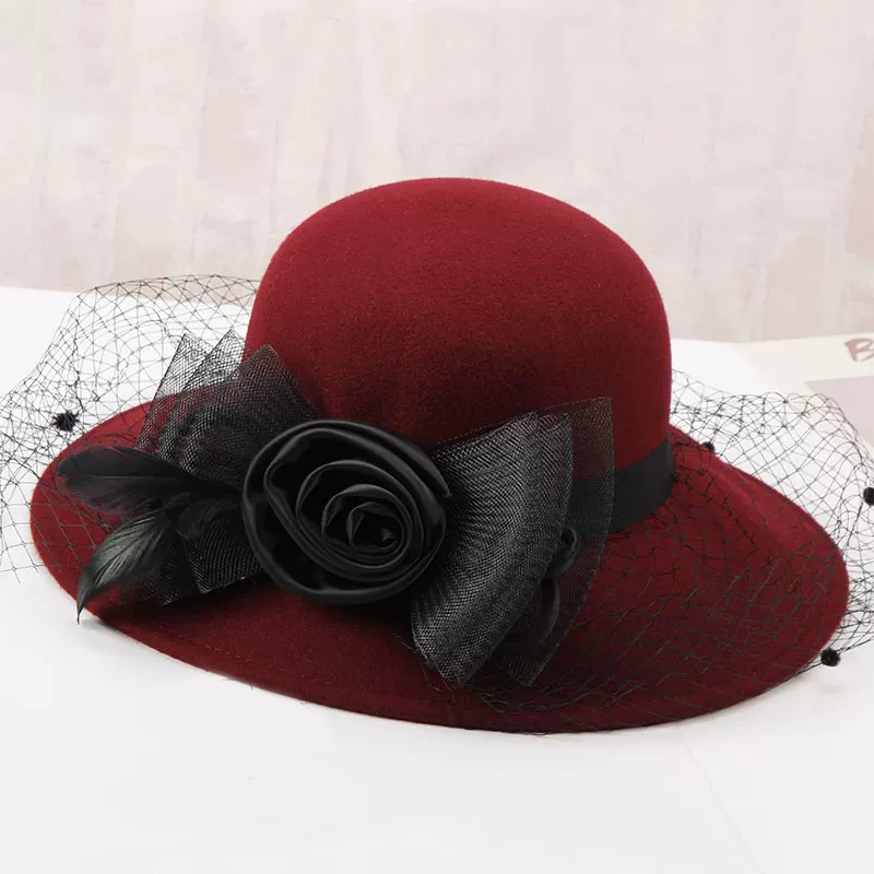 Elegant Women Wool Felt Fedora - Fedora Hat Wool recension och pris