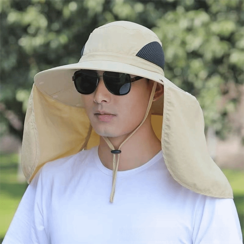 Removable Cloth Men Sun Hat Bi - Bucket Hat Cotton recension och pris