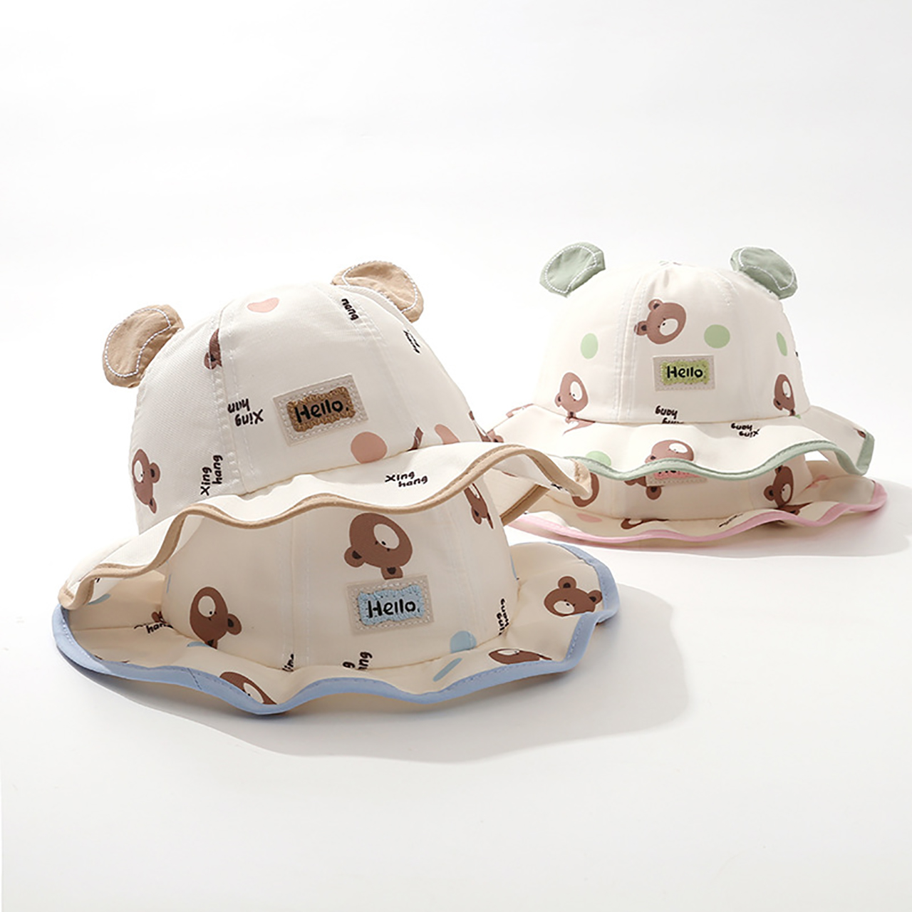 Cute Bear Bucket Hat Cartoon B - Bucket Hat Cotton recension och pris