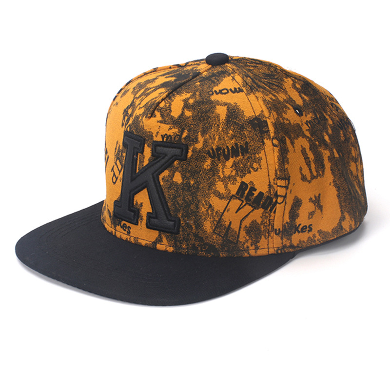 K Letter Hip Hop Baseball Caps - Snapback Hat Flat recension och pris